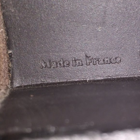 *Robert Clergerie Paris brown green suede platform clogs 8.5 - Picture 10 of 11